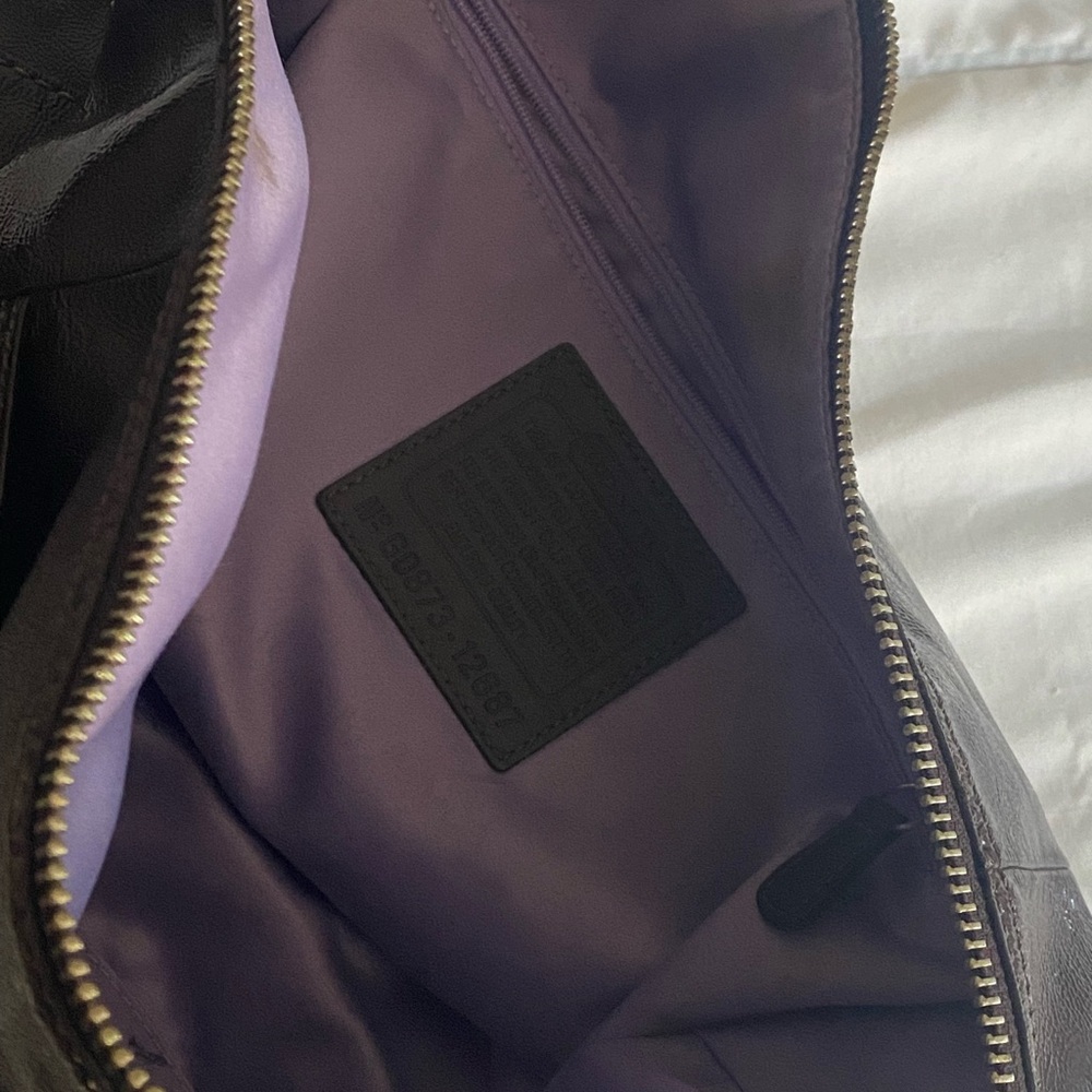Coach Soho Dark Plum Vintage Leather Bag - Picture 6 of 15